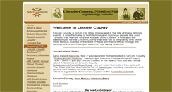Desktop Screenshot of lincoln.nmgenweb.us